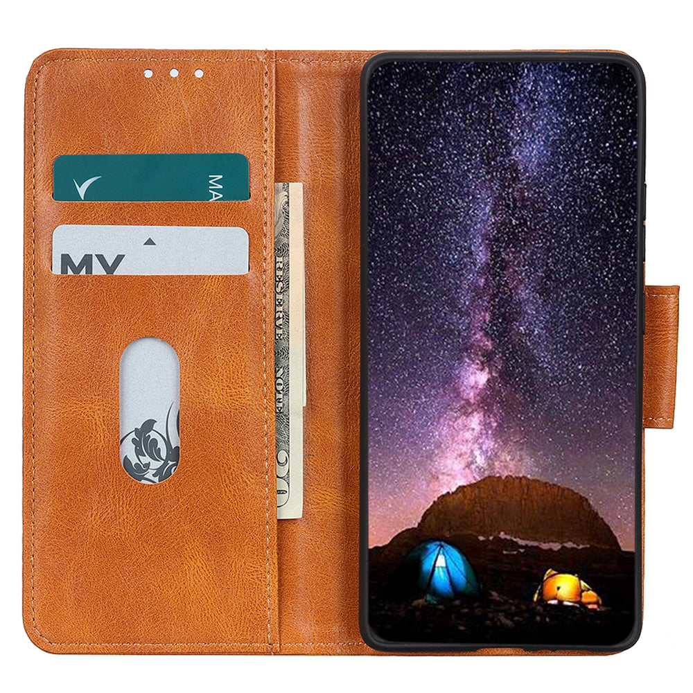 For Honor X8a 4G Shockproof Phone Case Crazy Horse Texture PU Leather Wallet Folding Stand Cover For Honor X8a 4G Shockproof Phone Case Crazy Horse Texture PU Leather Wallet Folding Stand Cover